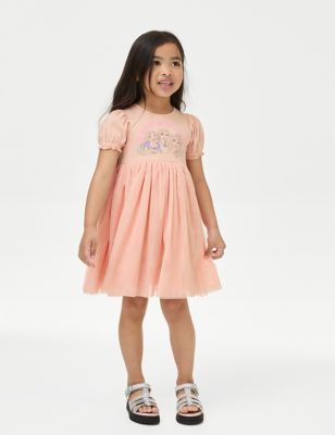 M&S Girl's Disney Princess Tulle Dress (2-8 Yrs) - 3-4 Y - Multi, Multi