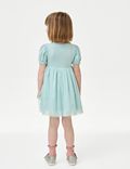 فستان أميرة ديزني™ من التل مزين بشعار Little Mermaid (من 2 إلى 8 سنوات)