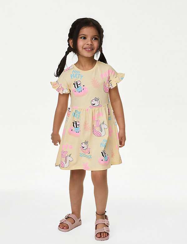 Pure Cotton Peppa Pig™ Dress (2-8 Yrs) - EE