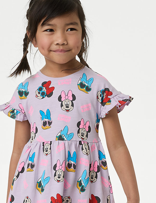 Pure Cotton Minnie Mouse™ Dress (2-8 Years) - NZ