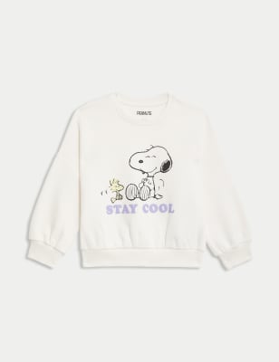 

Girls M&S Collection Snoopy™ Stay Cool Slogan Sweatshirt(2-8 Yrs) - Ecru, Ecru