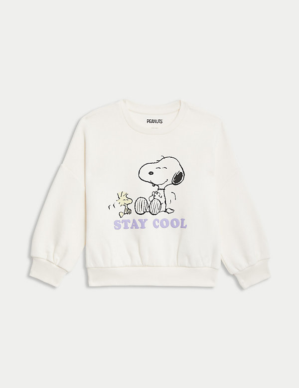 Sweatshirt mit Stay Cool, Snoopy™-Motiv und Schriftzug (2–8 Jahre) - AT