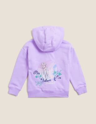 

M&S Collection Sudadera con capucha de algodón de Frozen™ de Disney (2-10 años) - Lilac, Lilac