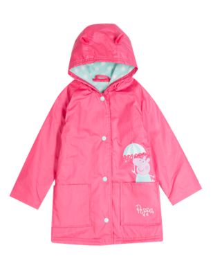Peppa Pig™ Pure Cotton Hooded Mac (1-7 Years) | M&S