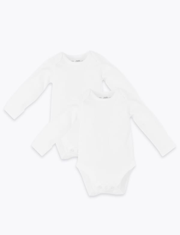 2 Pack Dreamskin® Pure Cotton Bodysuits (6½lbs-3 Yrs)