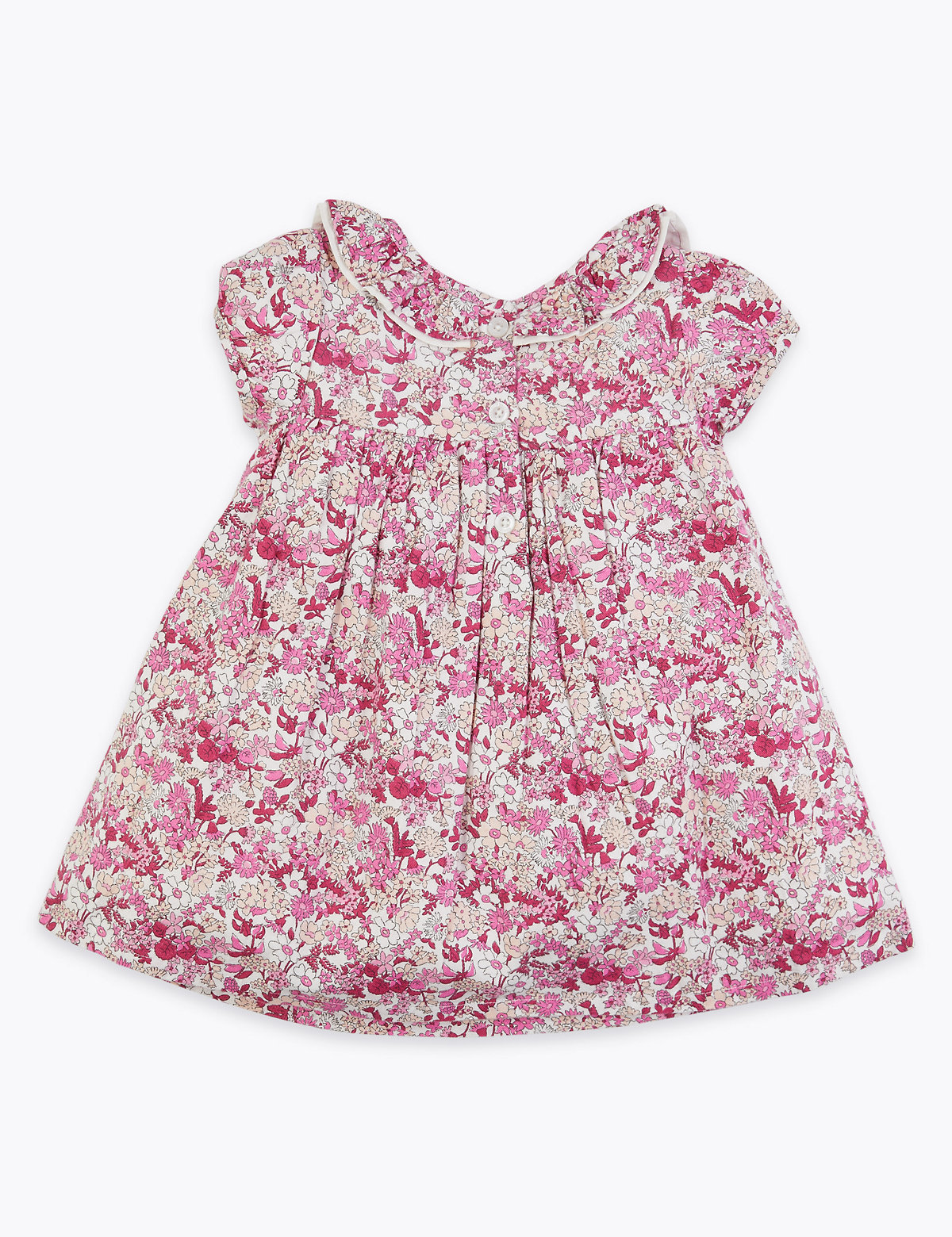 Cotton Floral Smock Dress (0-3 Yrs)