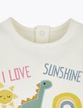 Cotton I Love Sunshine Slogan Sweatshirt (0-3 Yrs)