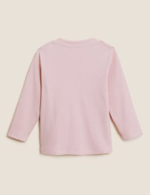 

M&S Collection Camiseta de algodón (0-3 años) - Carnation, Carnation