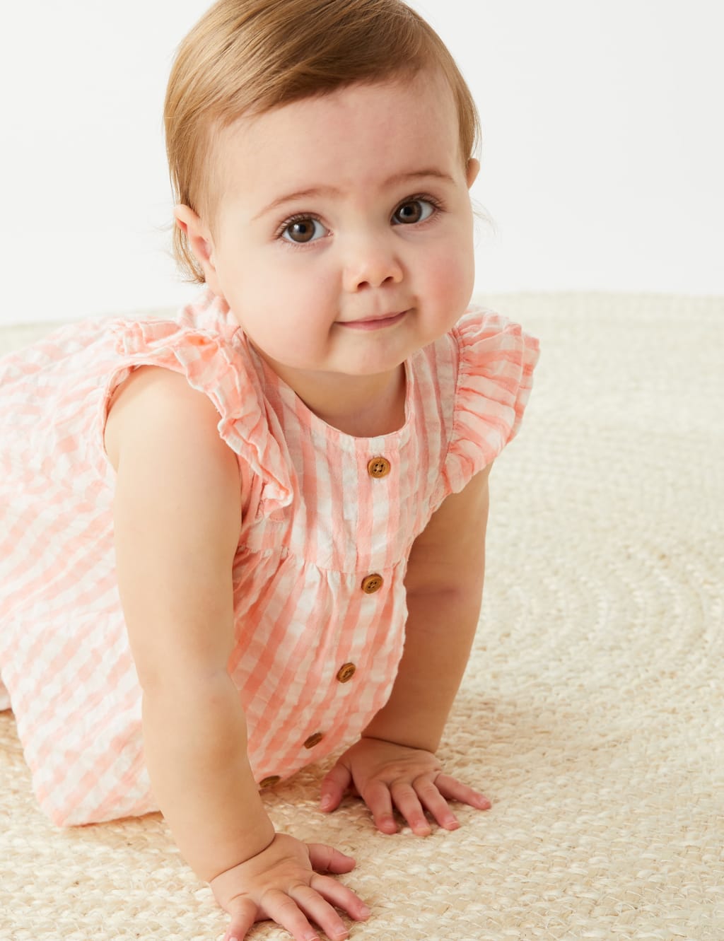 2pc Pure Cotton Gingham Outfit (0-3 Yrs) image 5