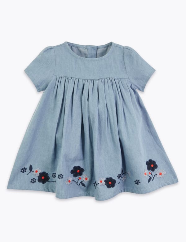 Cotton Floral Dress (0-3 Yrs)