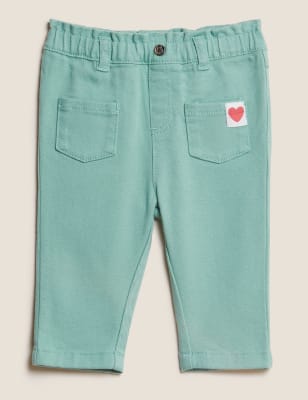 

M&S Collection Jeans mit hohem Baumwollanteil (0-3 Jahre) - Dusty Green, Dusty Green