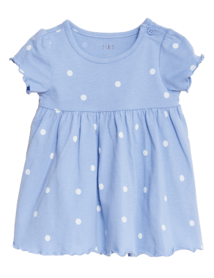 

Girls M&S Collection Pure Cotton Polka Dot Dress (0-3 Yrs) - Multi, Multi