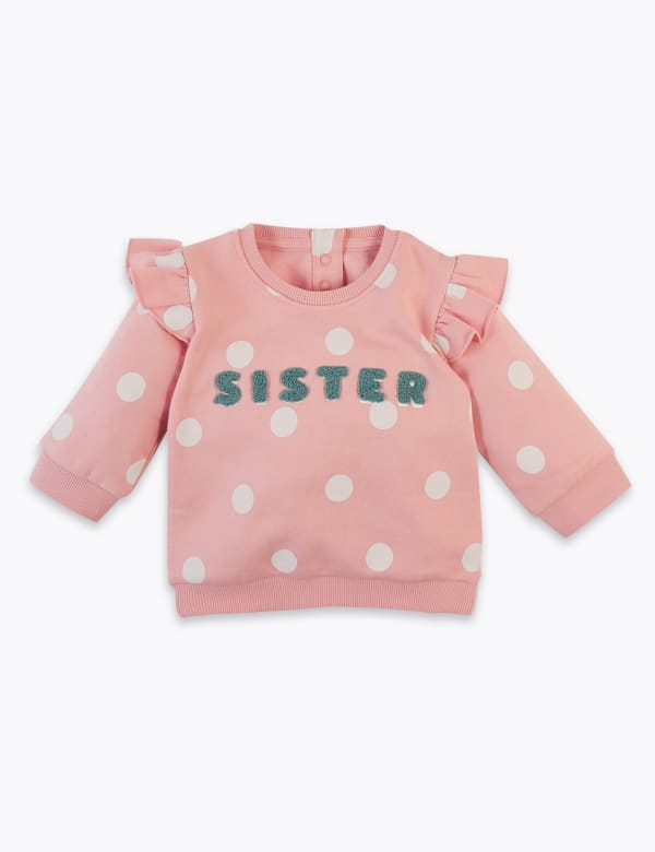 Cotton Palm Tree Sweatshirt (0-3 Yrs)