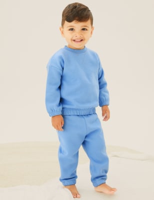 

Boys M&S Collection 2pc Cotton Rich Sweater Outfit (0-3 Yrs) - Cornflower, Cornflower