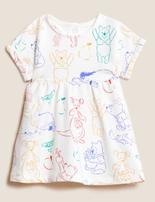 

Girls M&S Collection Cotton Rich Winnie the Pooh™ Dress (0-3 Yrs) - Cream Mix, Cream Mix