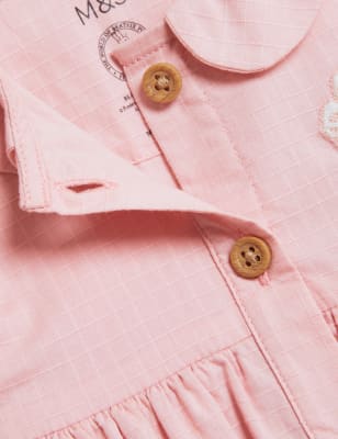 

M&S Collection 2-teiliges Kleid mit hohem Baumwollanteil und Peter Rabbit™-Motiv (0-3 J.) - Pink Mix, Pink Mix
