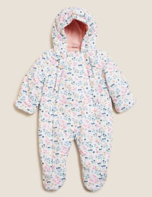 

Girls M&S Collection Stormwear™ Floral Snowsuit (0-3 Yrs) - Cream Mix, Cream Mix