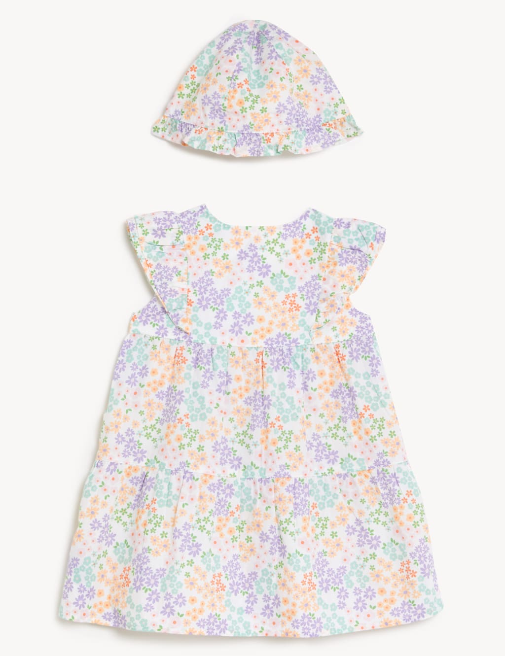 2pc Pure Cotton Floral Outfit (0-3 Yrs) image 2