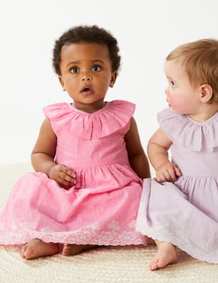 

Girls M&S Collection Pure Cotton Embroidered Dress (0-3 Yrs) - Pink Mix, Pink Mix