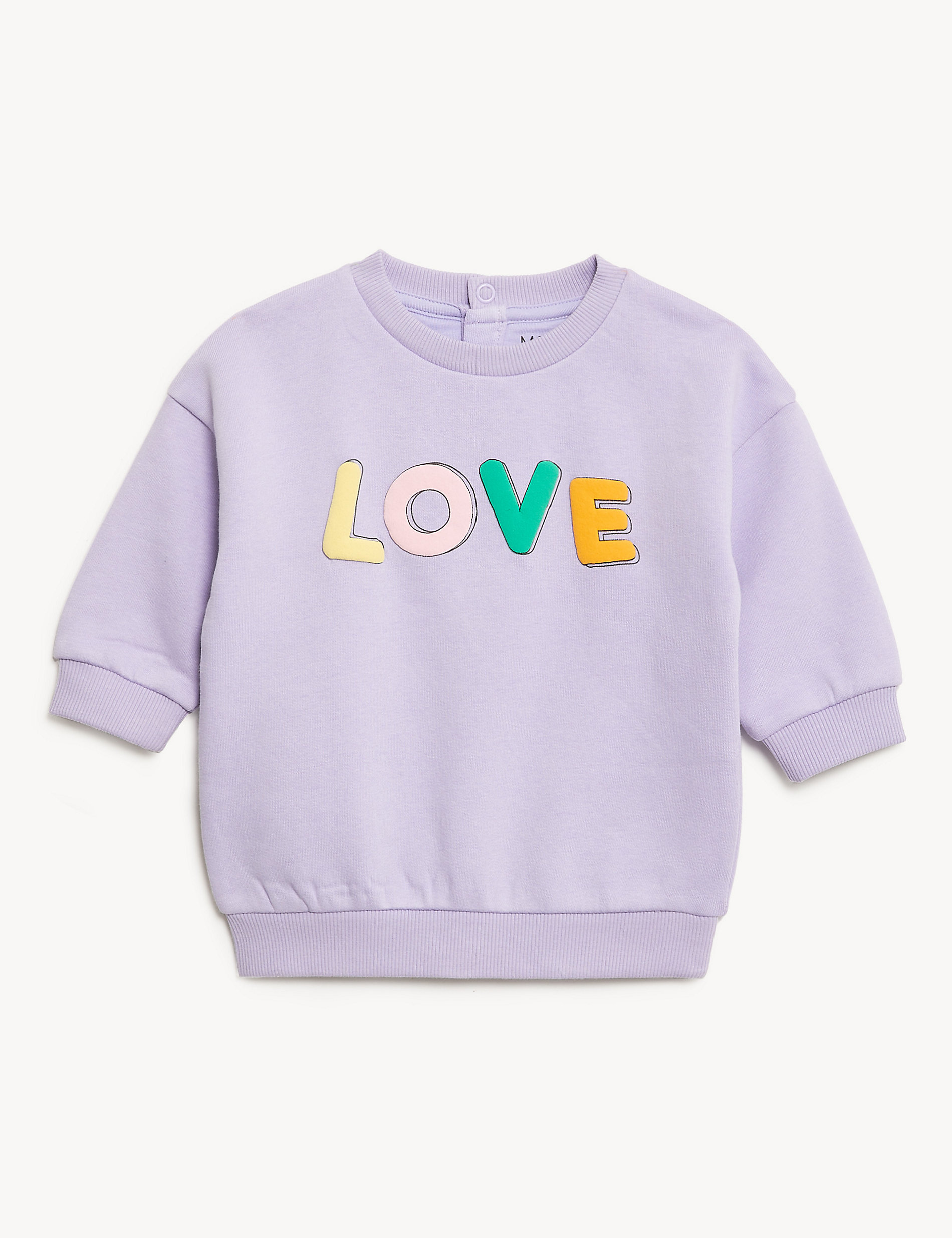 Cotton Rich Love Slogan Sweater (0-3 Yrs)