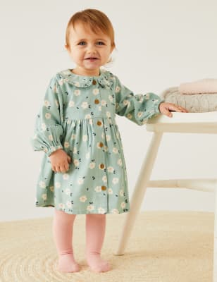

M&S Collection Vestido floral (0-3 años) - Medium Green, Medium Green