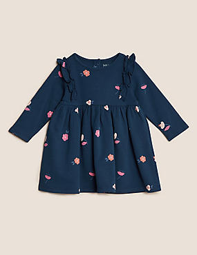Cotton Rich Ditsy Floral Dress (0-3 Yrs)