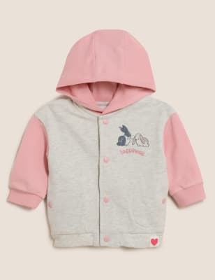 

Girls M&S Collection Cotton Rich Hooded Sweat Jacket (0-3 Yrs) - Pink, Pink