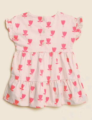 

Girls M&S Collection Pure Cotton Tulip Print Dress (0-3 Yrs) - Pink Mix, Pink Mix