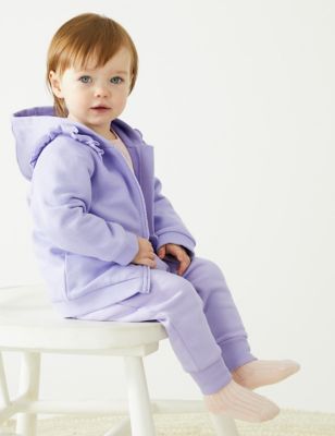 

Girls M&S Collection Cotton Rich Zip Hoodie (0-3 Yrs) - Lilac, Lilac