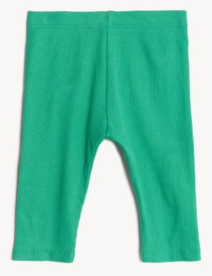 

Girls M&S Collection Cotton Rich Leggings (0-3 Yrs) - Green, Green