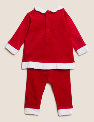 

Girls M&S Collection 3pc Cotton Rich Santa Outfit (0-3 Yrs) - Red Mix, Red Mix