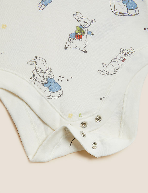 3pc Cotton Rich Peter Rabbit™ Pinny Outfit (0-3 Yrs) - MK