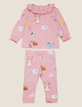 2pc Pure Cotton Nature Print Outfit (0-3 Yrs)