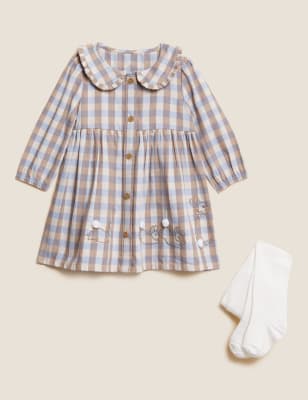 

Girls M&S Collection 2pc Peter Rabbit™ Dress & Tights Outfit (0-3 Yrs) - Beige Mix, Beige Mix