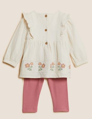 

Girls M&S Collection 2pc Cotton Rich Peter Rabbit™ Outfit (0-3 Yrs) - Cream Mix, Cream Mix