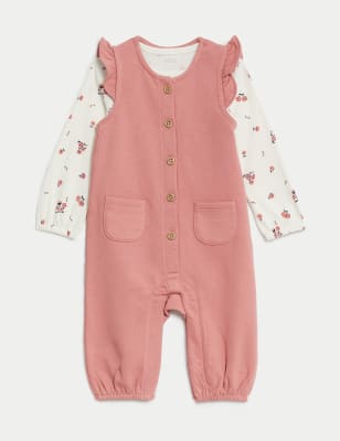 

Girls M&S Collection 2pc Cotton Rich Floral Outfit (0-3 Yrs) - Pink Mix, Pink Mix