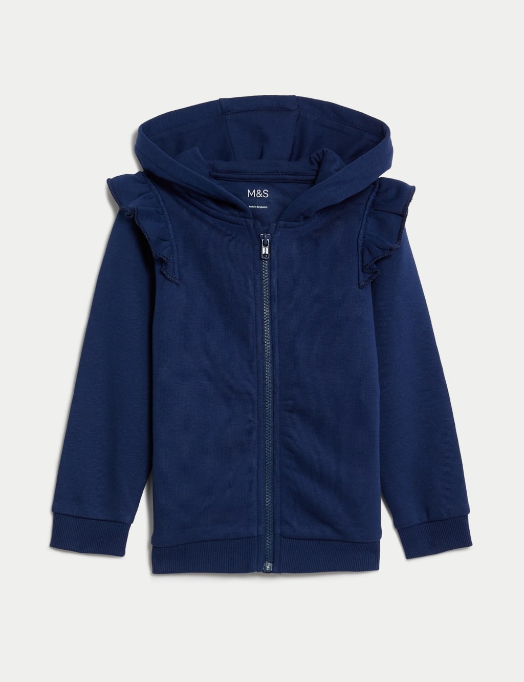 Cotton Rich Frill Hoodie (0-3 Yrs) image 1