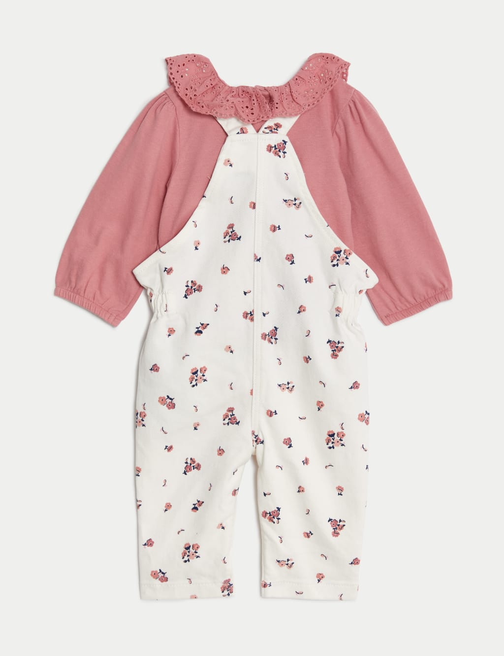 2pc Cotton Rich Floral Outfit (0-3 Yrs) image 2