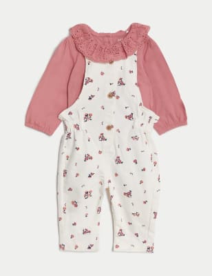 

Girls M&S Collection 2pc Cotton Rich Floral Outfit (0-3 Yrs) - Pink Mix, Pink Mix