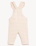Pure Cotton Striped Dungarees