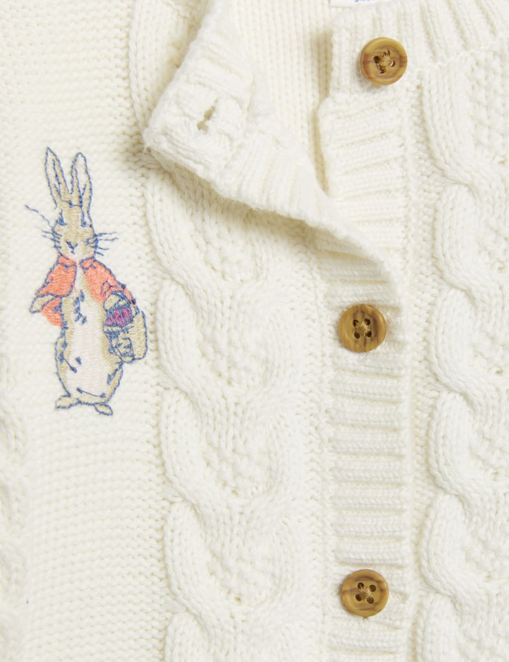 Pure Cotton Peter Rabbit™ Cardigan (0-3 Yrs) image 3