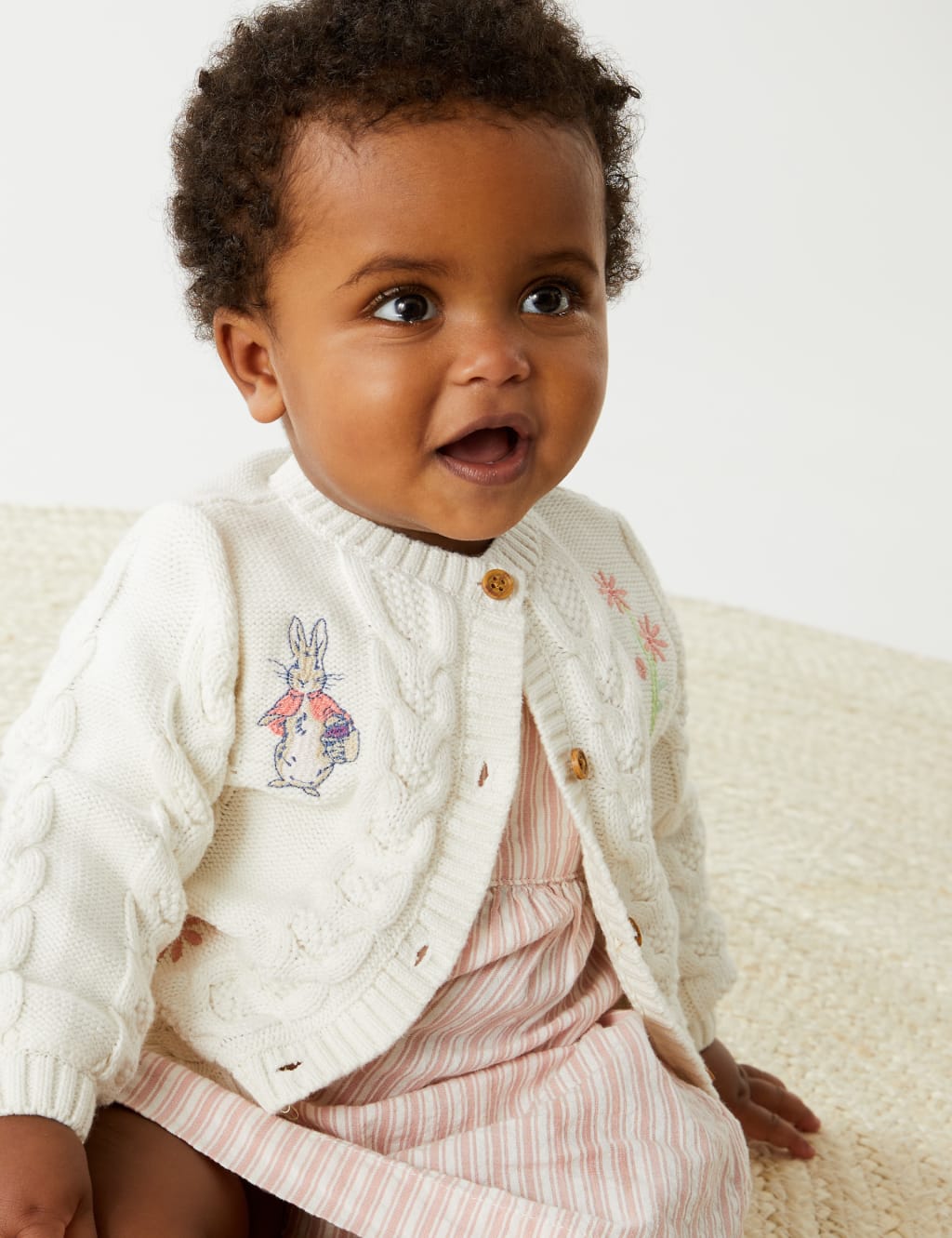 Pure Cotton Peter Rabbit™ Cardigan (0-3 Yrs) image 5