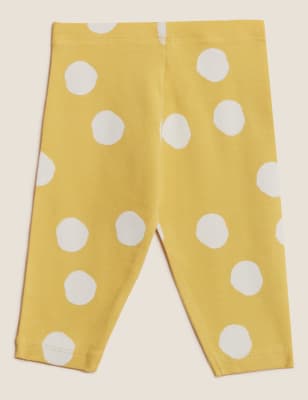 

Girls Cotton Rich Spotted Leggings (0-3 Yrs) - Yellow Mix, Yellow Mix