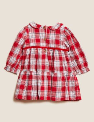 

Girls 2pc Cotton Rich Checked Outfit (0 - 3 Yrs) - Red Mix, Red Mix