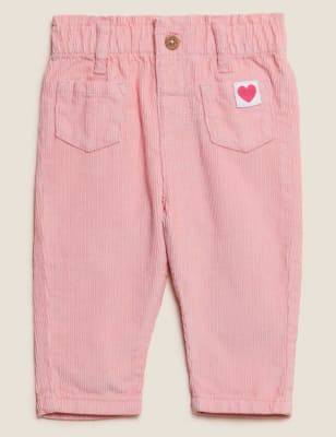 

Girls M&S Collection Pure Cotton Cord Trousers (0-3 Yrs) - Pink, Pink