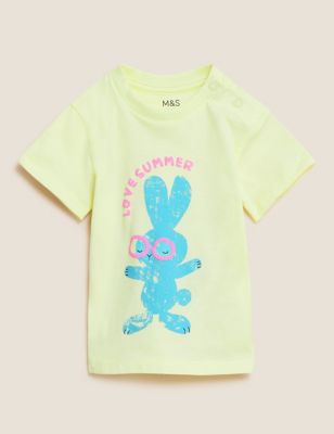 Pure Cotton Rabbit T-Shirt (0 - 3 Yrs) - ID