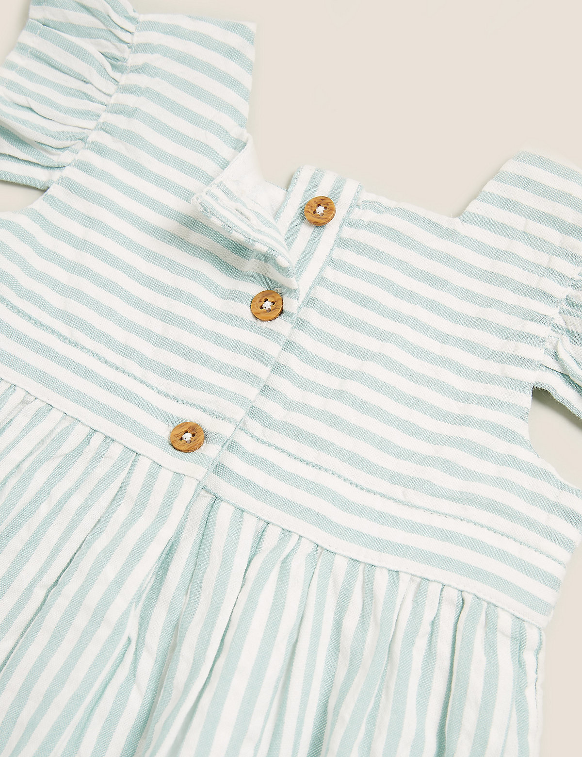 Pure Cotton Striped Dress (0-3 Yrs)