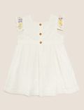 Pure Cotton Broderie Frill Dress (0-3 Yrs)