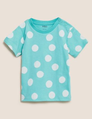 Pure Cotton Spot T-Shirt (0-3 Yrs) - TW
