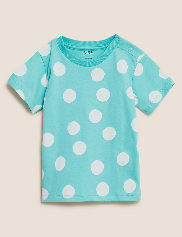 Pure Cotton Spot T-Shirt (0-3 Yrs) - JO